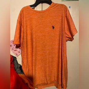 U.S. Polo Assn. dry fit shirt orange size medium